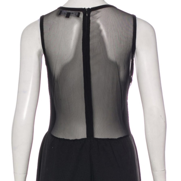 🚫SOLD🚫 For Love & Lemons Black Mesh Jersey Dress L EUC - Picture 5 of 7